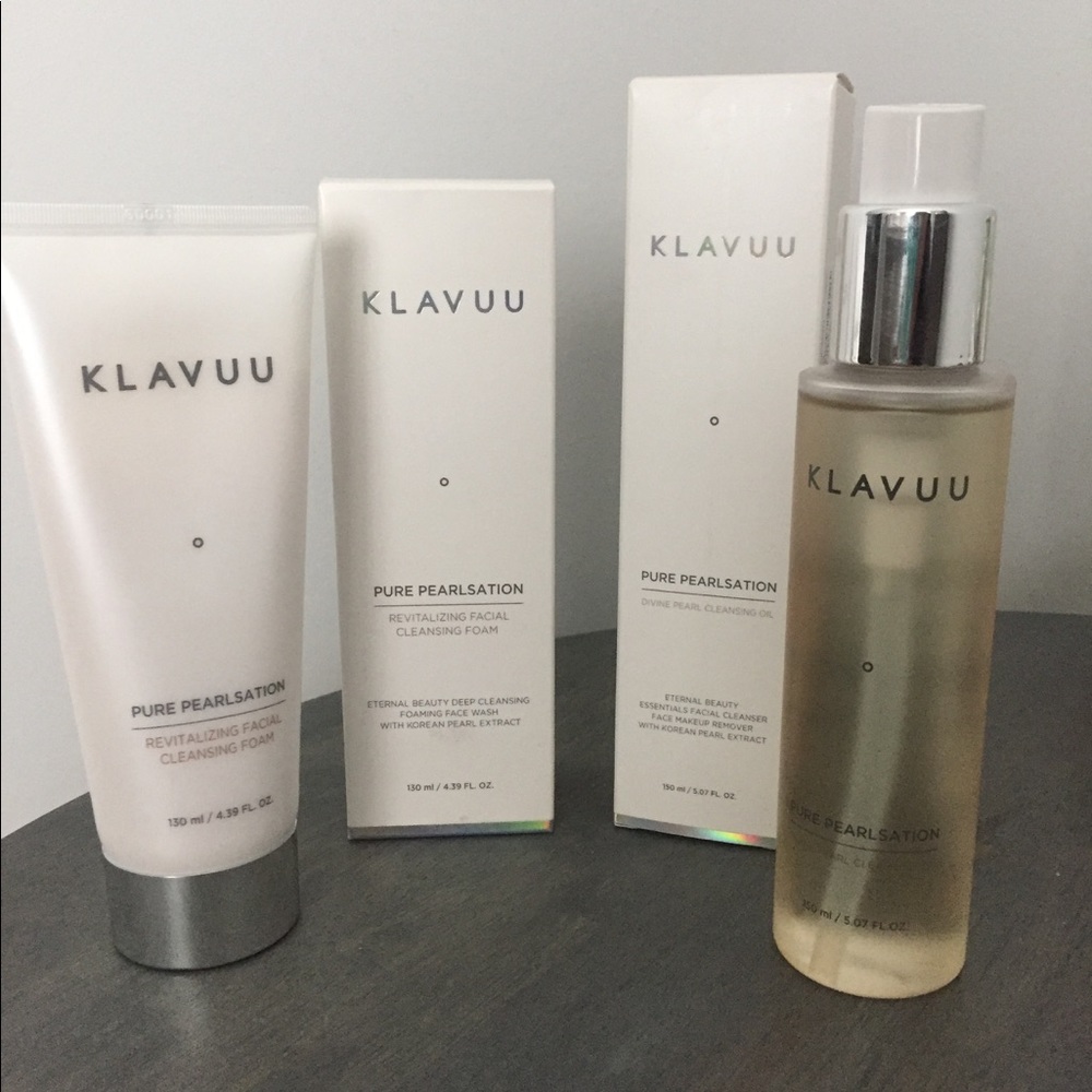 Klavuu White Pearlsation Cleansing Oil and Foam